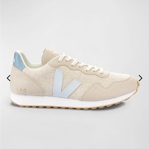 LIKE NEW Veja SDU Sneakers (Size 8/38, Beige with Light Blue Accents)